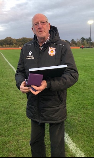 John Cornthwaite, the CMAL Vice President received the FAs 50 year service to grassroots football. Congratulations John from everyone at the CMAL